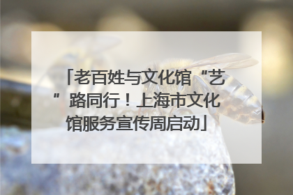 老百姓与文化馆“艺”路同行！上海市文化馆服务宣传周启动