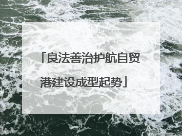 良法善治护航自贸港建设成型起势
