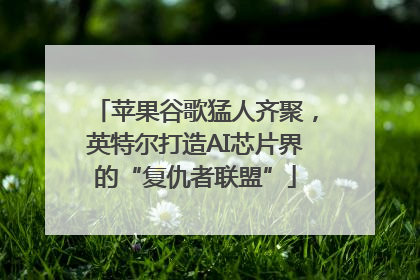 苹果谷歌猛人齐聚，英特尔打造AI芯片界的“复仇者联盟”