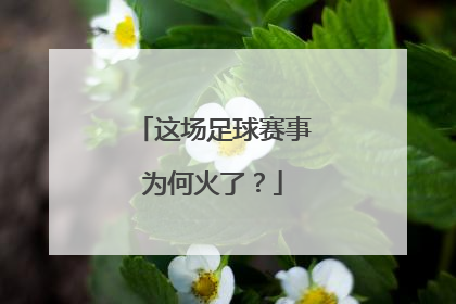 这场足球赛事为何火了？