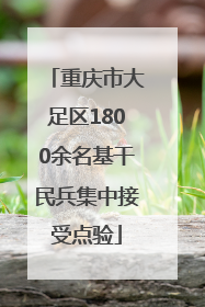 重庆市大足区1800余名基干民兵集中接受点验