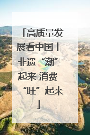 高质量发展看中国丨非遗“潮”起来 消费“旺”起来