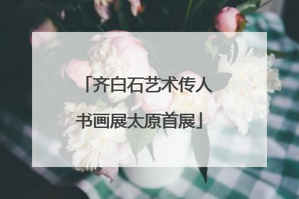 齐白石艺术传人书画展太原首展