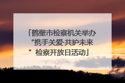 鹤壁市检察机关举办“携手关爱·共护未来”检察开放日活动