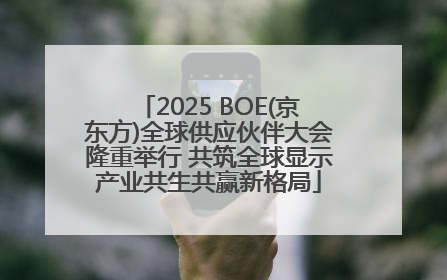 2025 BOE(京东方)全球供应伙伴大会隆重举行 共筑全球显示产业共生共赢新格局