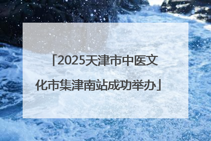 2025天津市中医文化市集津南站成功举办