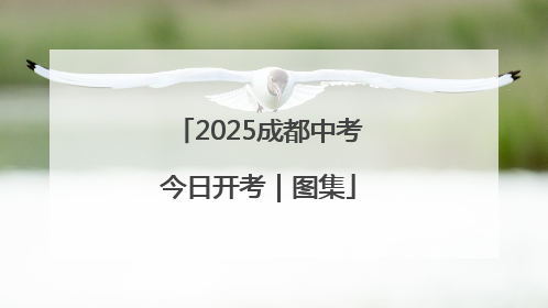 2025成都中考今日开考｜图集