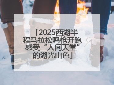2025西湖半程马拉松鸣枪开跑感受“人间天堂”的湖光山色