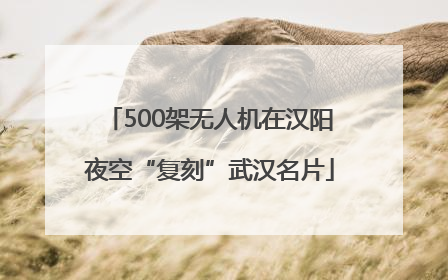 500架无人机在汉阳夜空“复刻”武汉名片